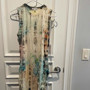 Cotton Citizen Tie Dye Ruched Dress